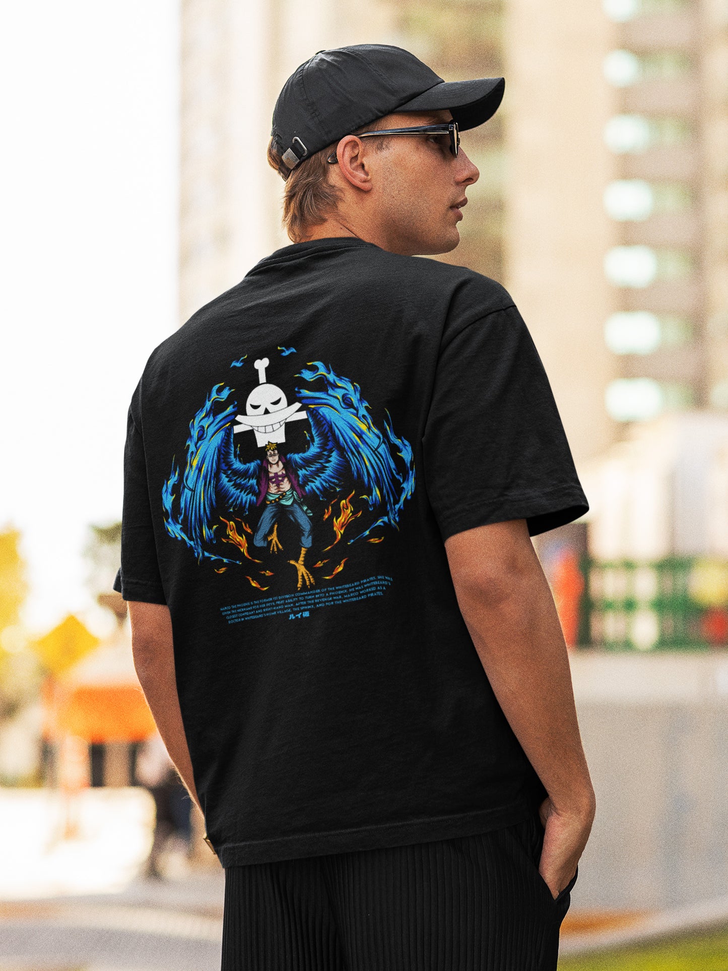 Phoenix Flame Tee – Marco of the Whitebeard Pirates