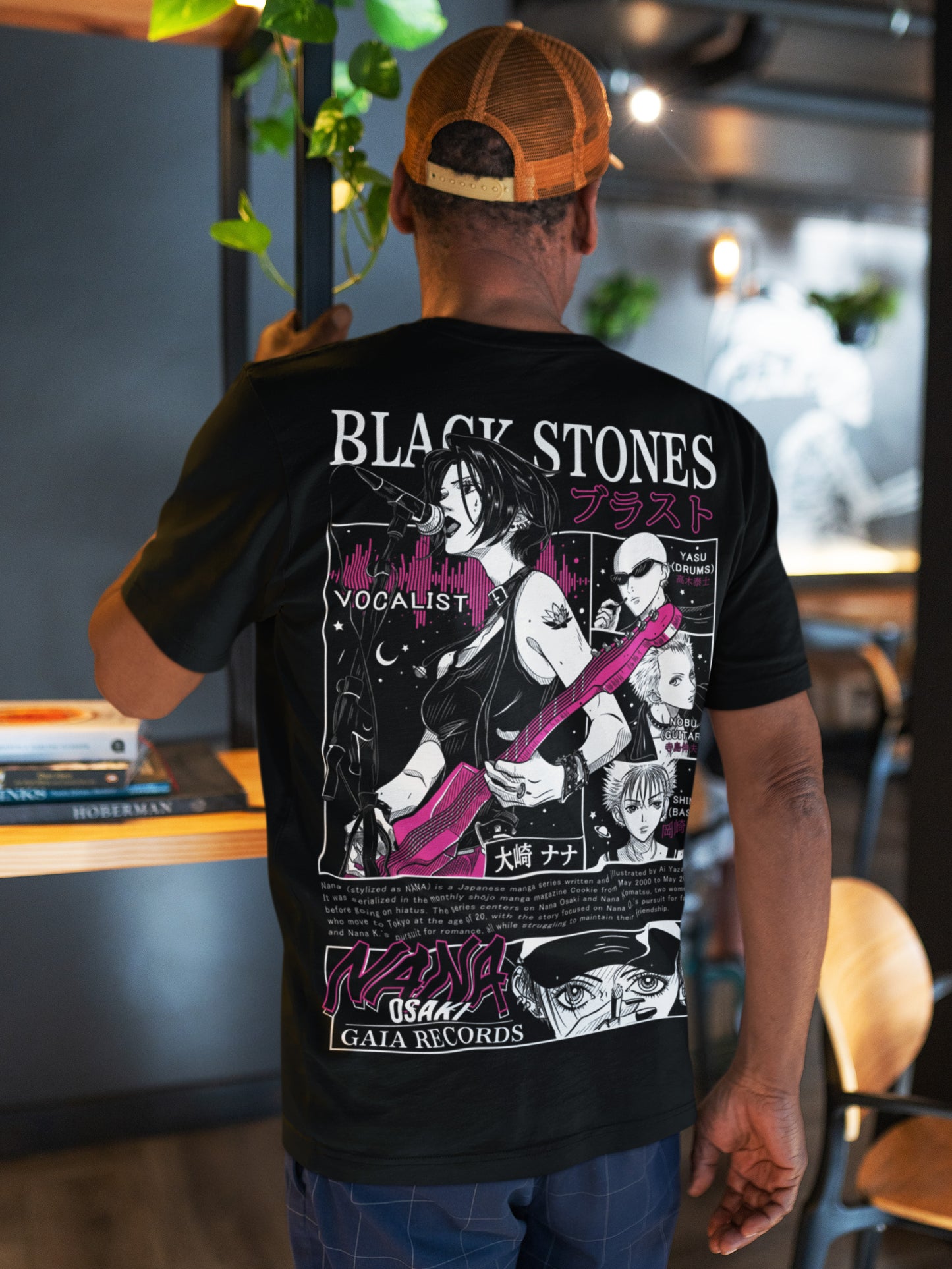 Black Stones Graphic Tee – NANA x Yazawa Fanwear